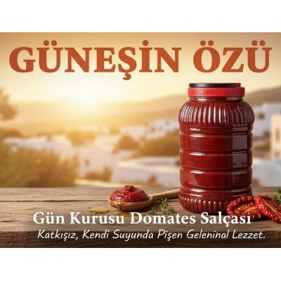 Gün Kurusu 4 Kg Domates Salçası 