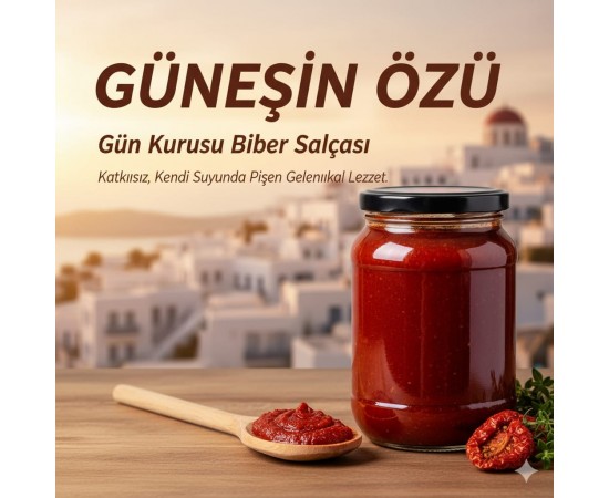 Gün Kurusu 4 Kg Biber Salçası